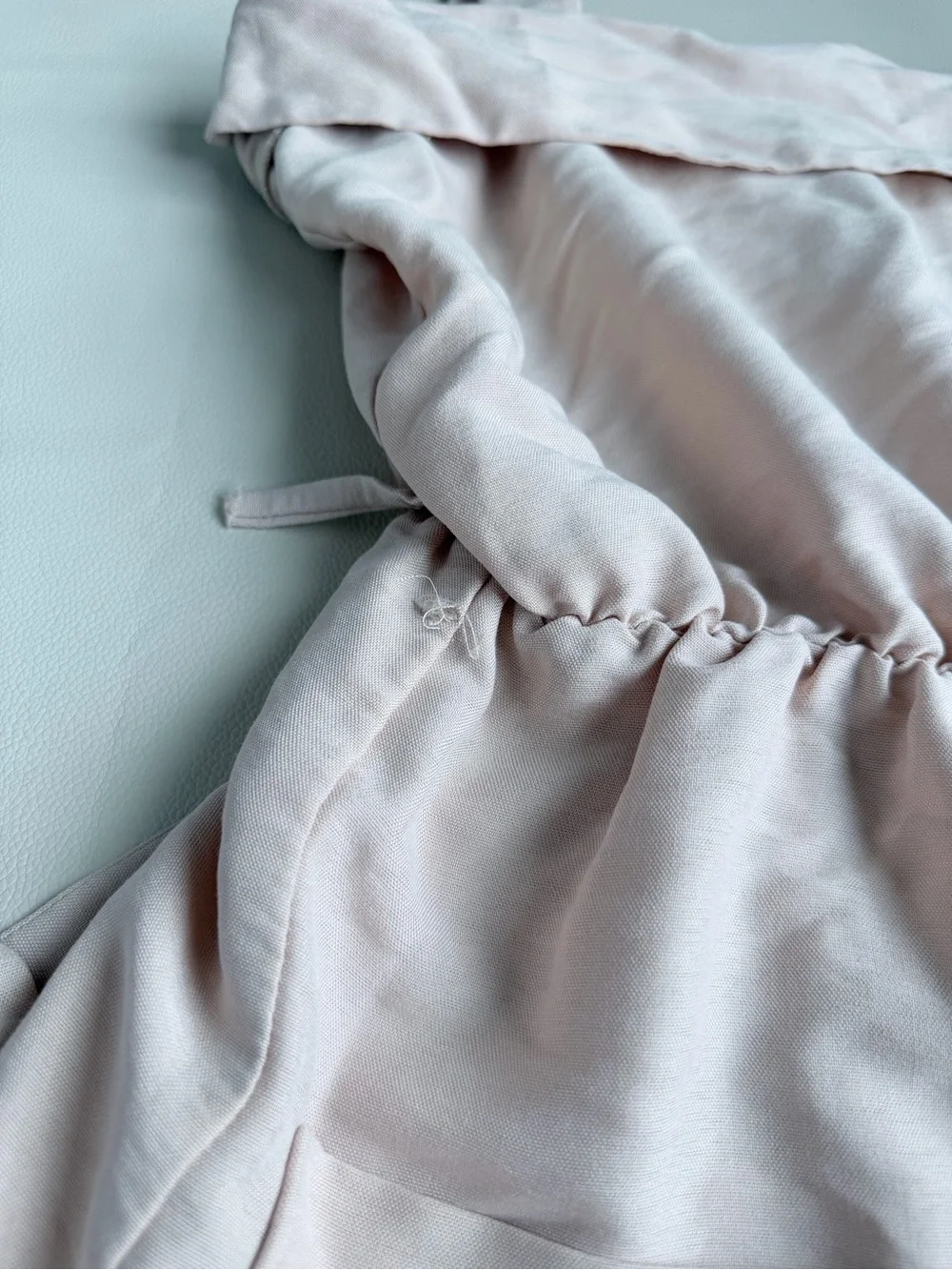 H&M Light Pink Linen Blend Romper